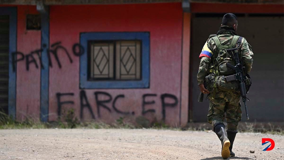 El Cañón de Micay ha sido escenario de combates entre el ejército colombiano y los disidentes de las FARC. Foto: Raúl Arboleda / AFP.
